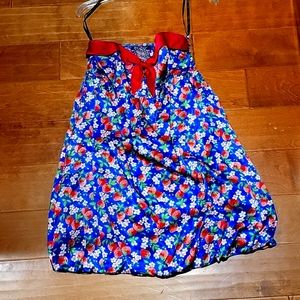 Polkadot and Moonbeams, Betsey Johnson dress, size 8, spaghetti strap dress